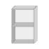 Кухонный шкаф антресольный 2-дверный 920х800х300мм Серый