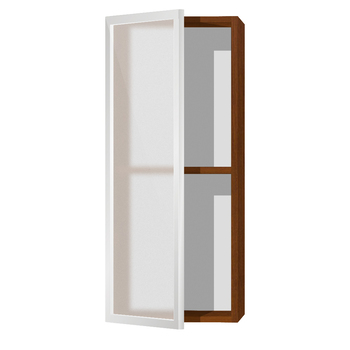 Кухонный шкаф 1-дверный 720х300х300мм Орех витрина