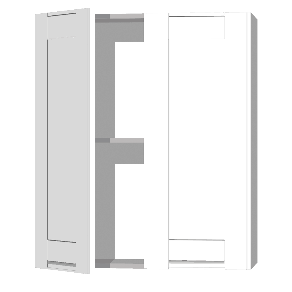 Кухонный шкаф 2-дверный 720х600х300мм Серый