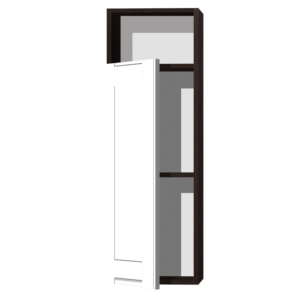 Кухонный шкаф с нишей 1-дверный 920х450х300мм Венге