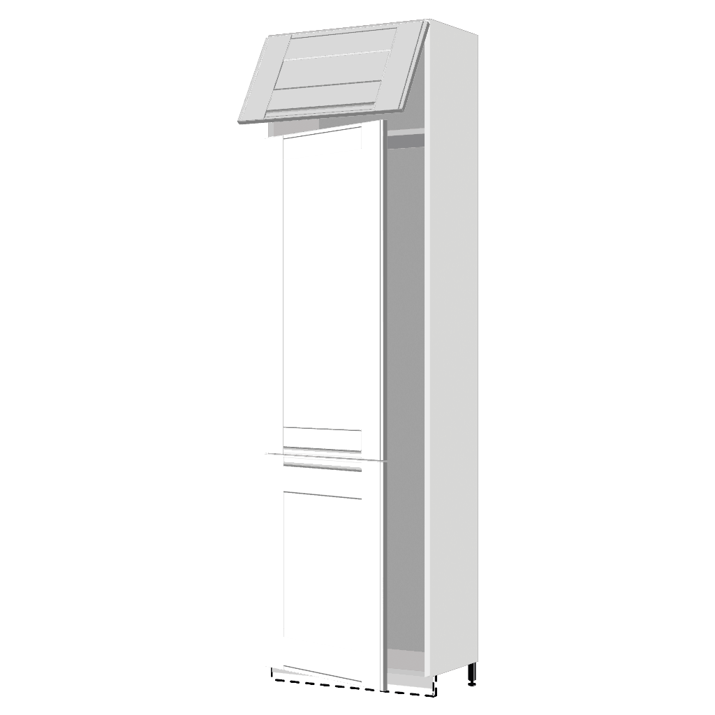 Колонка под холодильник 3-двери 2240х600х560мм Белый