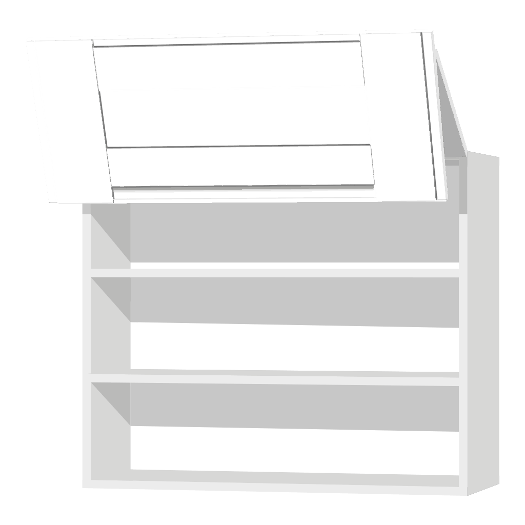 Кухонный шкаф антресольный 2-дверный под подъёмник 920х600х300мм Белый