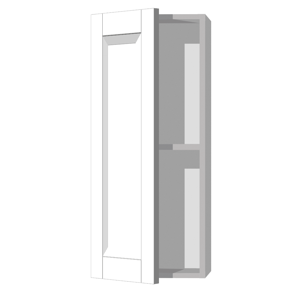 Кухонный шкаф 1-дверный 720х150х300мм Серый