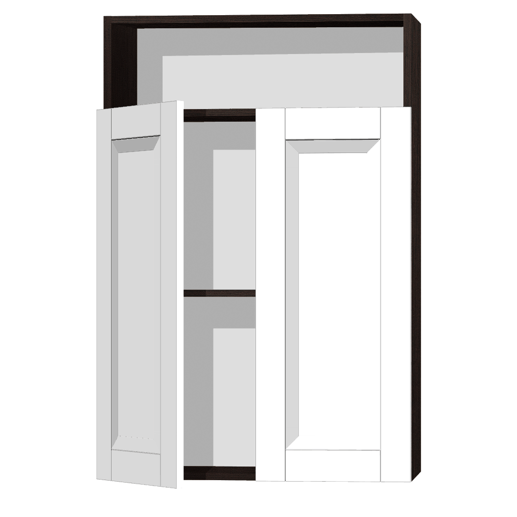 Кухонный шкаф с нишей 2-дверный 920х600х300мм Венге