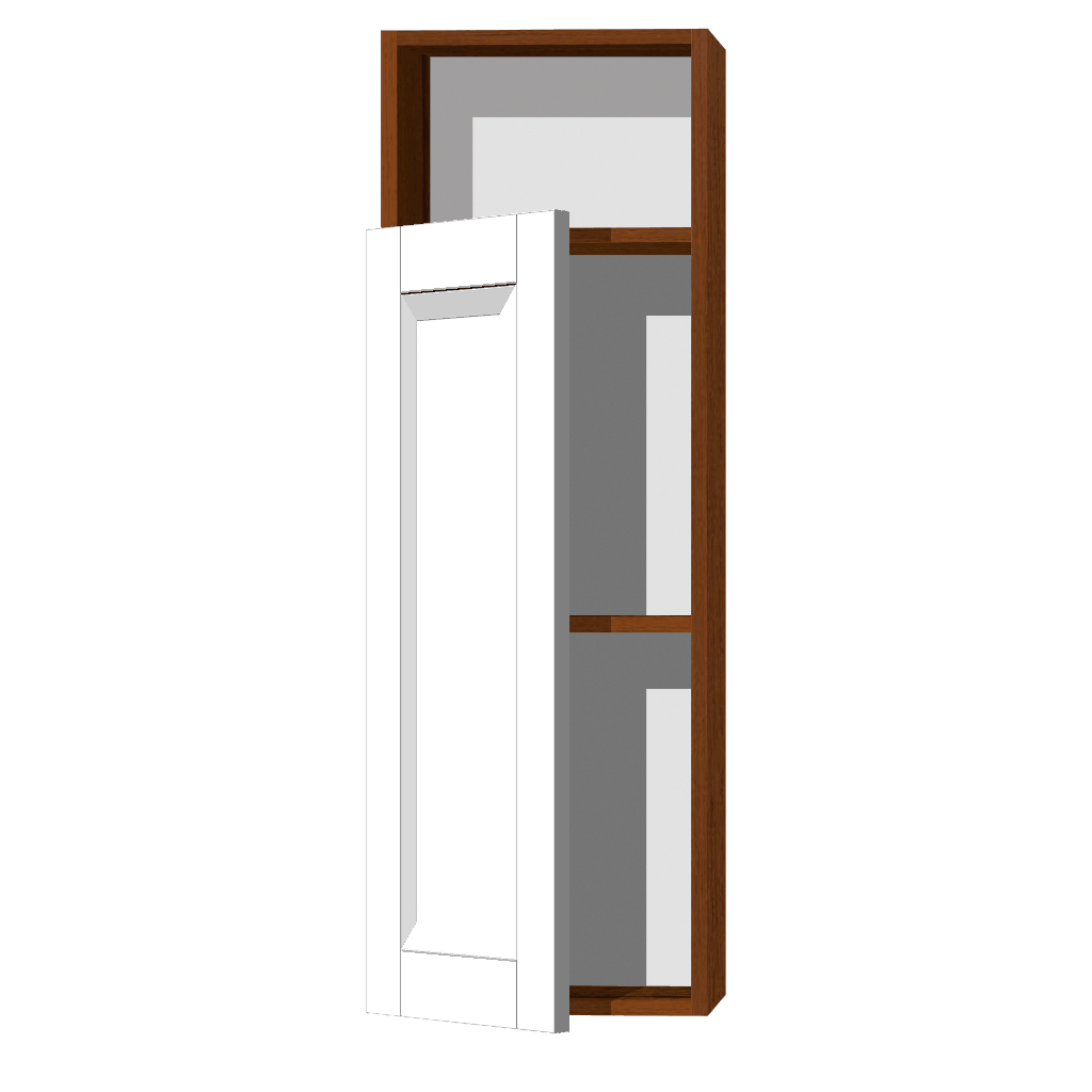 Кухонный шкаф с нишей 1-дверный 920х450х300мм Орех