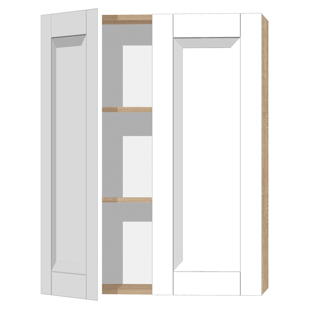 Кухонный шкаф 2-дверный 920х600х300мм Дуб