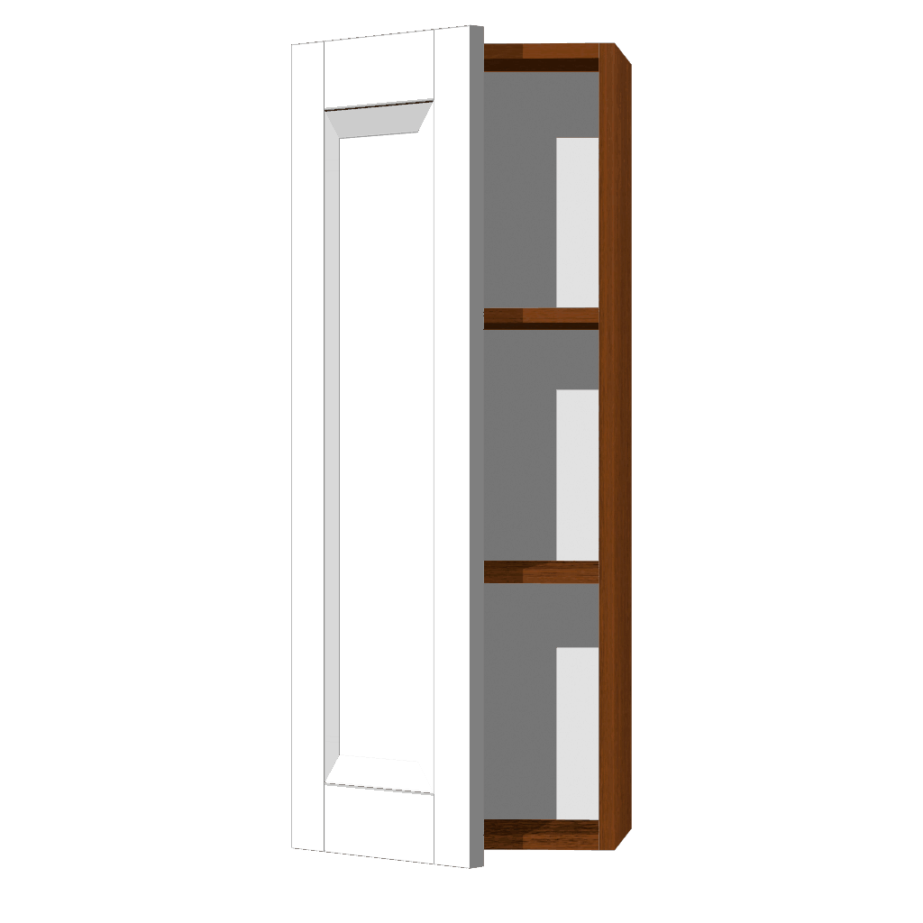 Кухонный шкаф 1-дверный 920х300х300мм Орех
