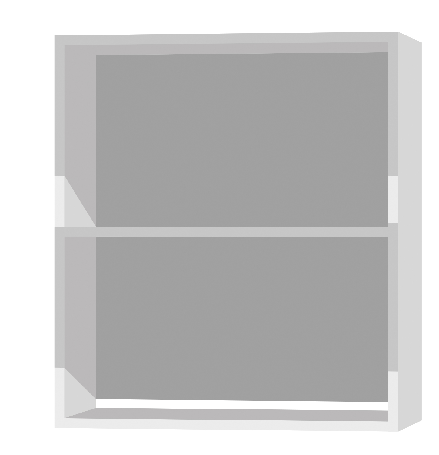 Кухонный шкаф антресольный 2-дверный 720х600х315мм Белый