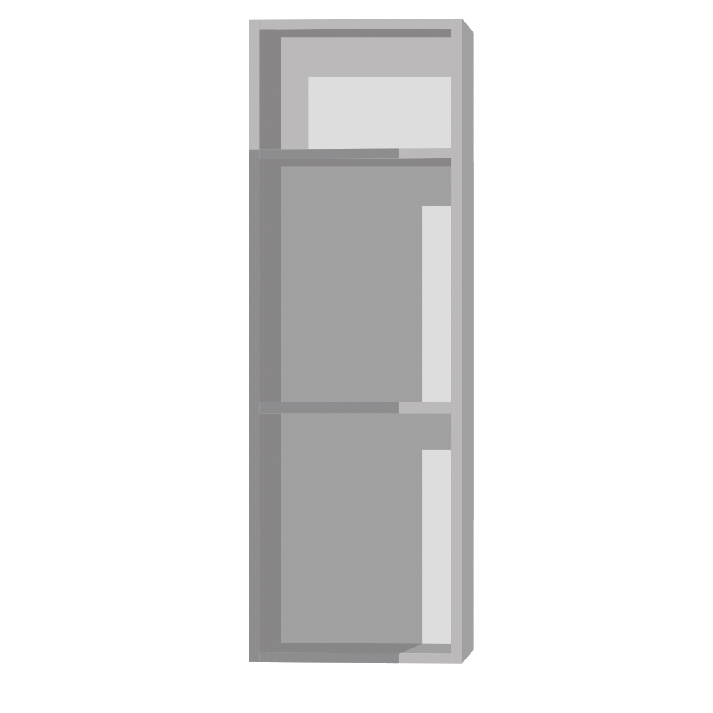 Кухонный шкаф с нишей 1-дверный 960х450х315мм Серый