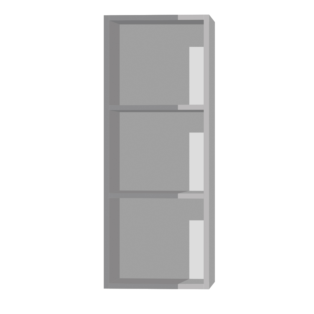 Кухонный шкаф 1-дверный 960х300х315мм Серый