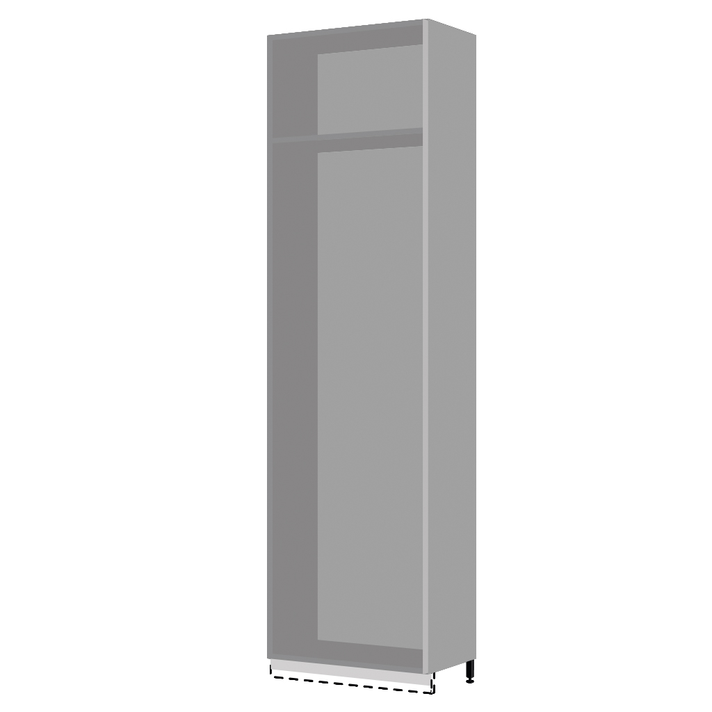 Колонка под холодильник 3-двери 2280х600х560мм Серый
