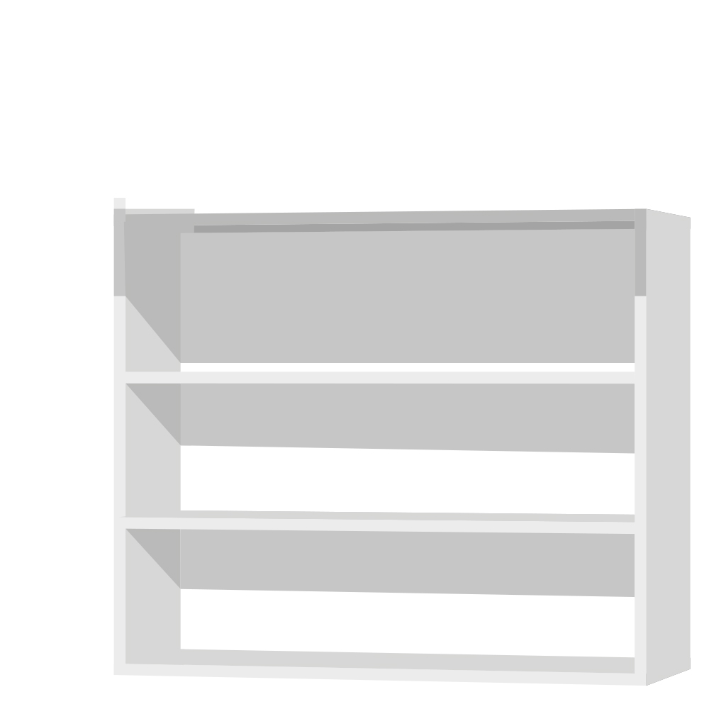Кухонный шкаф антресольный 2-дверный под подъёмник 920х600х300мм Белый